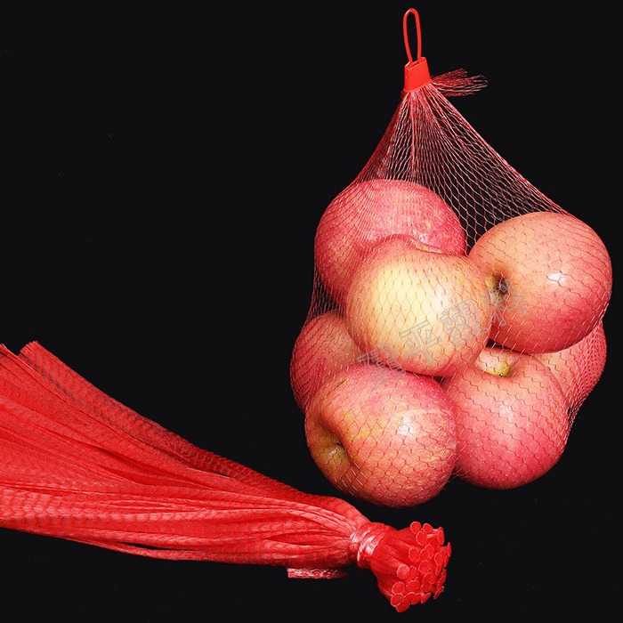 Pp material fruit net bag peanut net bag supermarket commercial food net bag a variety of colors available