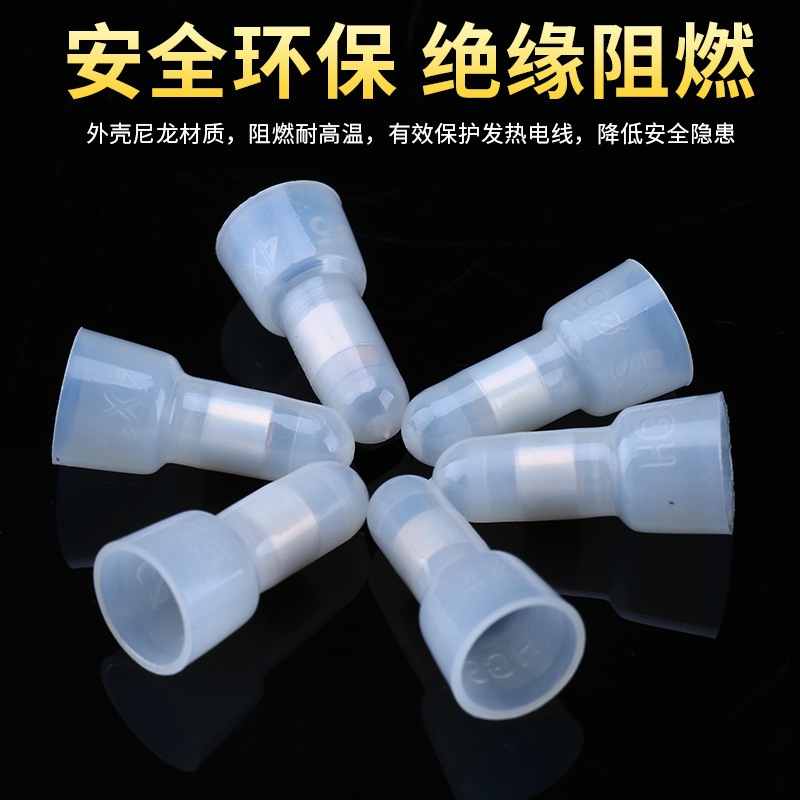 Crimping Cap Copper Tube Closed Terminal Nipple Round 4mm Ce-2X-Ce5 Nylon Crimping Cap Pre-Insulated