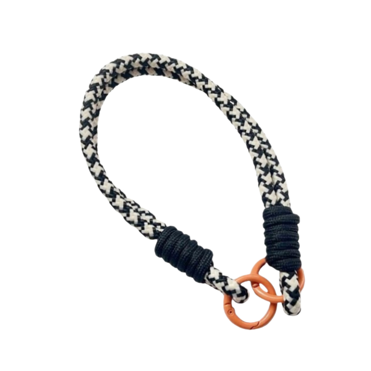 New Stylish Simple and Fresh Color-Blocked Curly Long Rope Mobile Phone Case Jewelry Crossbody Lanyard Trendy Bag Water Kettle Lanyard