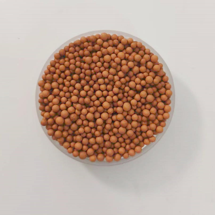 Maifan Stone Mineralized Ball Showerhead Water Purification Filter Element Protective Gear Filled with Tourmaline Balls for Massage, Light Red Maifan Stone Balls