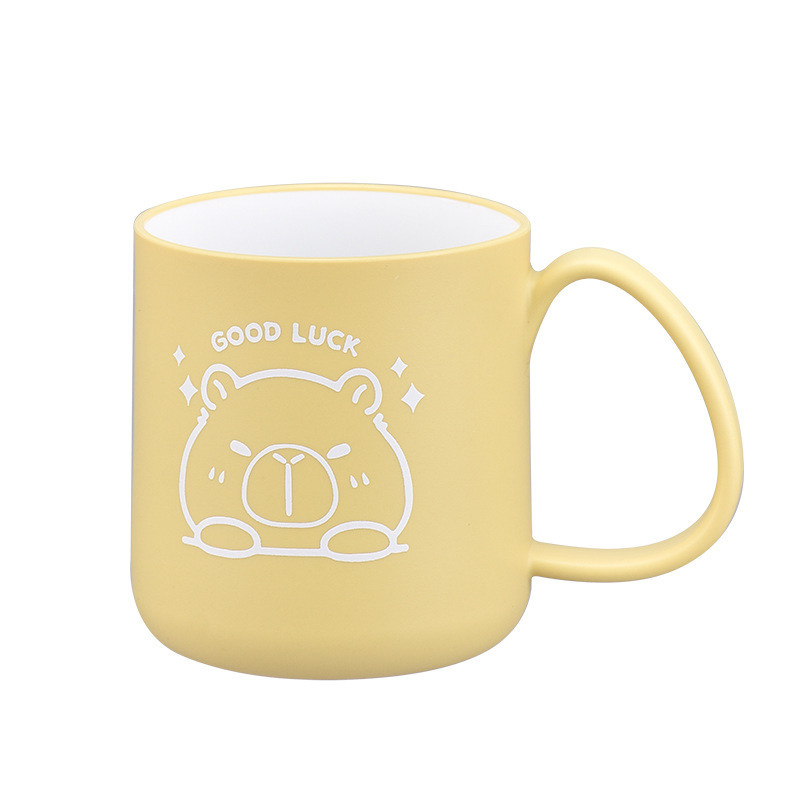 Guanghua Bear Cup Creative Capibara Round Bottom Cup Home Large Capacity Mouthwash Cup Dormitory Cute Toothbrush Cup