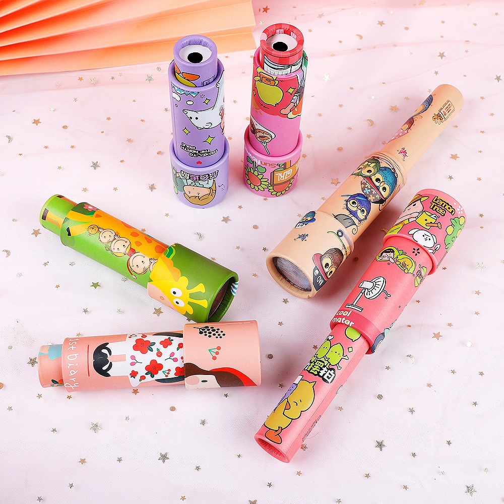 Large three-section kaleidoscope puzzle creative multi-prism science and education toys night market stall small gifts hot wholesale