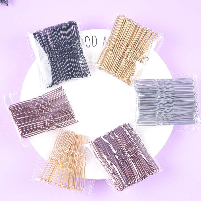 Корейский стиль простой 20 штук 50 штук U-образные зажимы для волос сломанные заколки для волос не легко стираются оптовая продажа