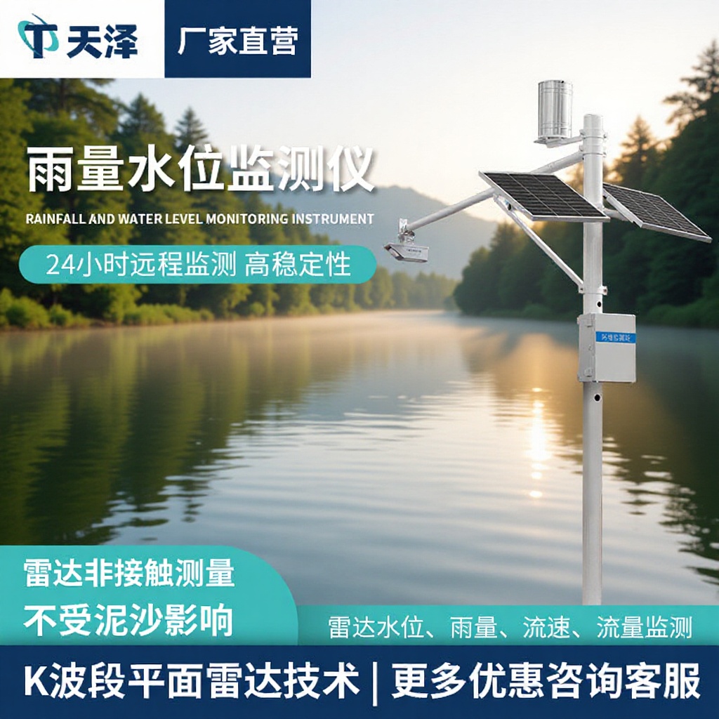 Монитор уровня воды реки, станция мониторинга уровня воды с радаром для водохранилищ, предупреждение о наводнениях, автоматическая гидрологическая система мониторинга водохранилищ