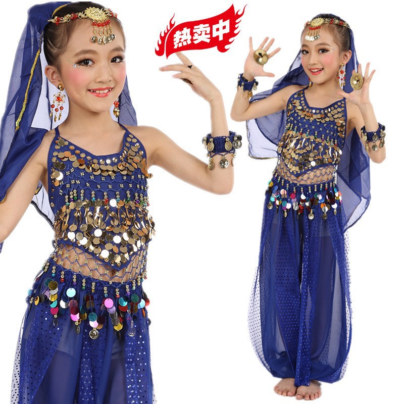 New Children's Indian Dance Performance Costumes Children's Belly Dance Suits Dance Performance Costumes Dropshipping
