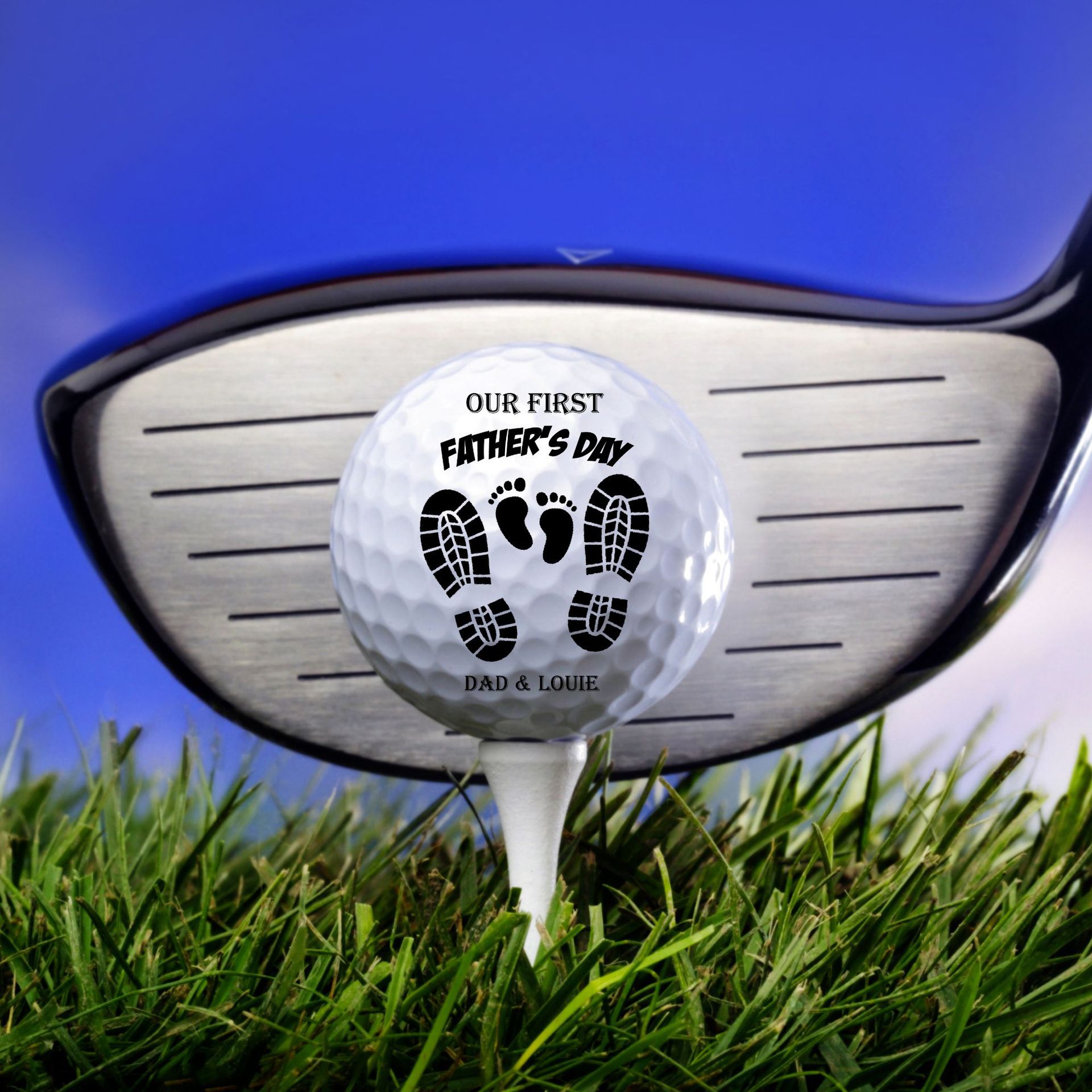 Customized Cross-Border Hot-Selling Golf Balls with Various Logo Patterns, Photos and Text. One Piece Can Be Labeled and Shipped