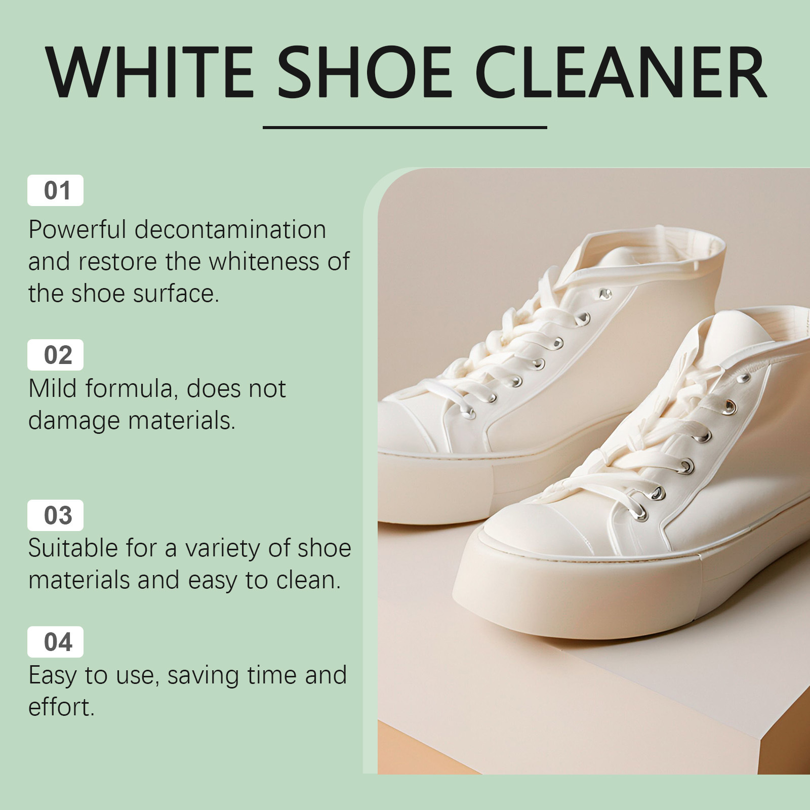 Jue Fish White Shoes Cleaning Cream Cleaning Leather Shoes Leather Bag White Shoes Wash-Free Maintenance Portable Cleaning Cream