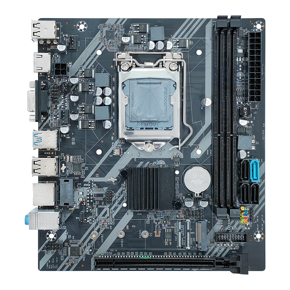 Brand New B75 Desktop Computer Motherboard with M.2 Interface Lga-1155-Pin Ddr3 Memory Supports 2/3 Generation Cpu