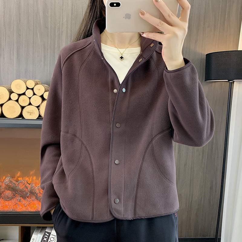 25R915 Outdoor Sports Jacket Women's Early Autumn New Polar Fleece Casual Fleece Liner Outdoor Windproof Jacket