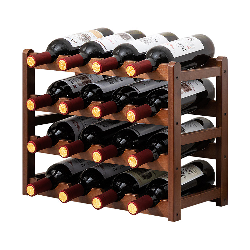 Desktop Wine Rack Living Room Wine Cabinet Ornaments Oblique Multi-Layer Household Wine Cabinet Shelf Storage Rack Simple Wine Rack