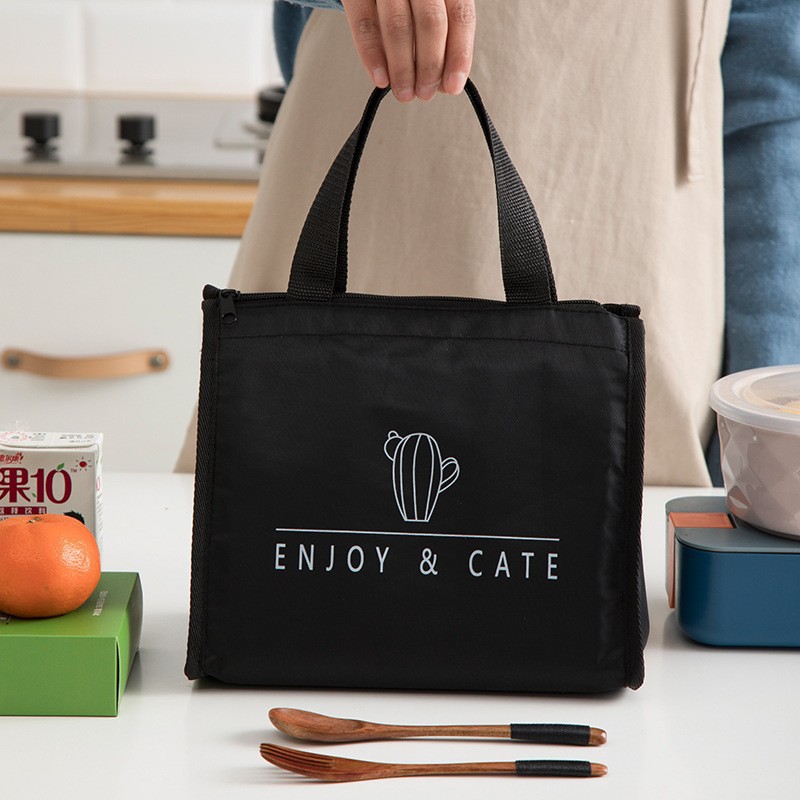 Thickened Waterproof Insulation Bag Oxford Cloth Lunch Bag Thermal Refrigeration Work Tote Bag Student Style Portable Insulation Bag