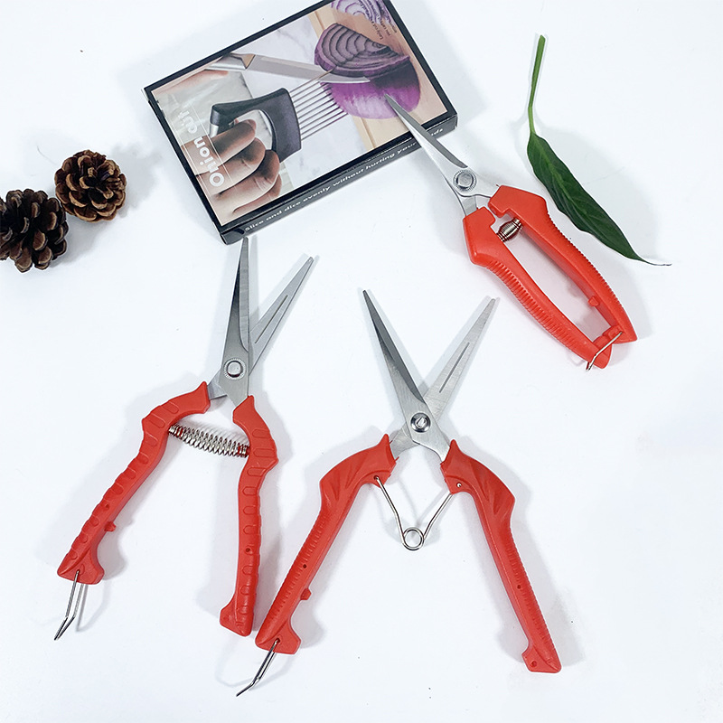 Multifunctional fruit tree pruning scissors stainless steel household gardening scissors pruning scissors branch scissors floral scissors