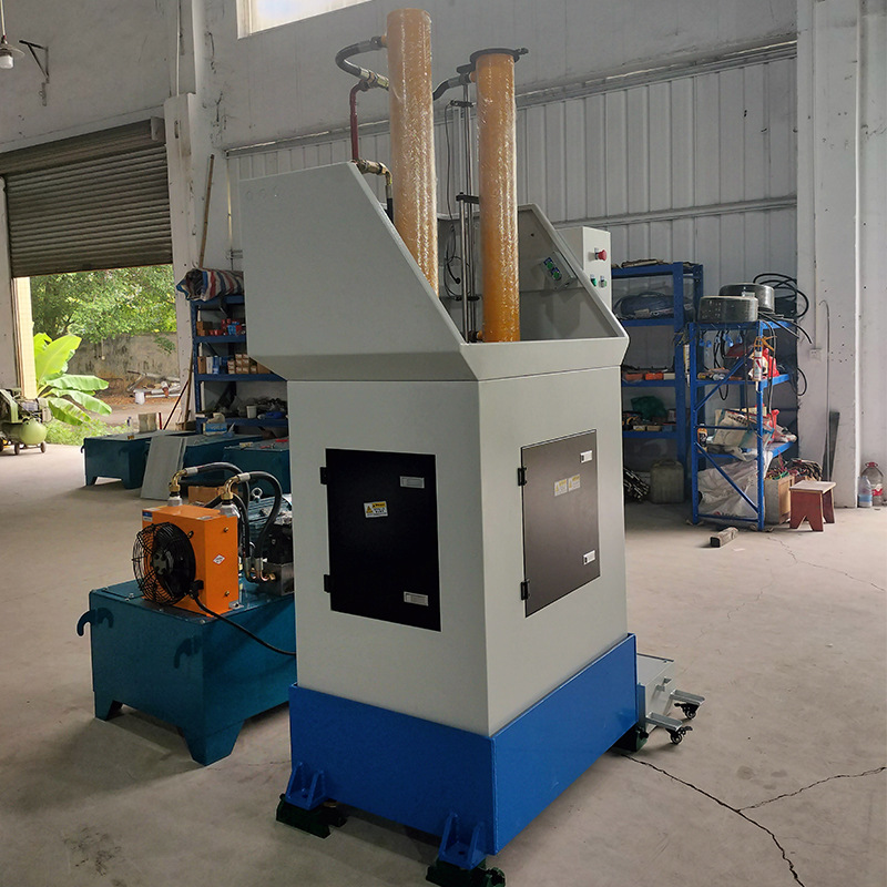 Lin Yu Machinery Source Factory Supply Sales Steering Wheel Vertical Double Cylinder Hydraulic Pulling Machine Cutting Machine