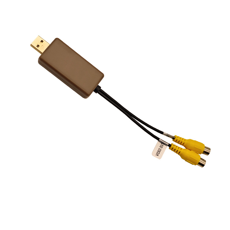 Car Navigation Rear Headrest Display Video Converter Cvbs Video Output Box USB to Cvbs