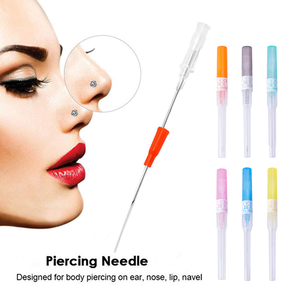 Guide Catheter Puncture Needle Piercing Jewelry Piercing Needle Piercing Tool 14G/16G/18G/20G Cross-Border Wholesale