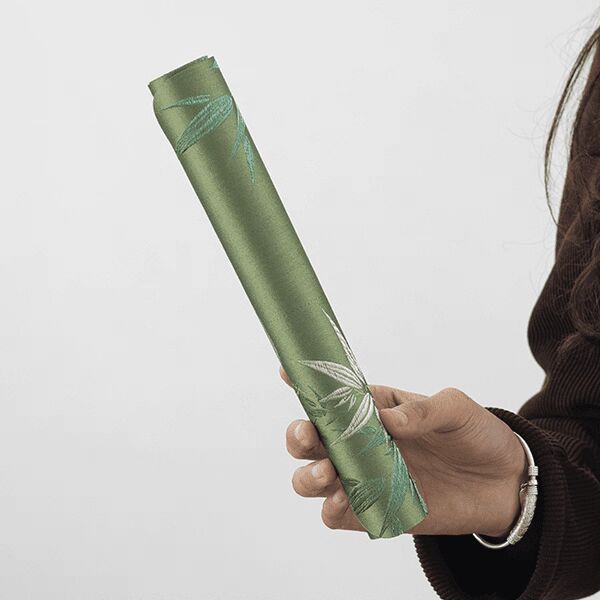 Bamboo Shadow Dry Tea Mat Cloth Chinese Tablecloth Absorbent Tea Towel Mat Pure Cotton Rag Tea Set Accessible Luxury Cover Cloth Tea Cloth