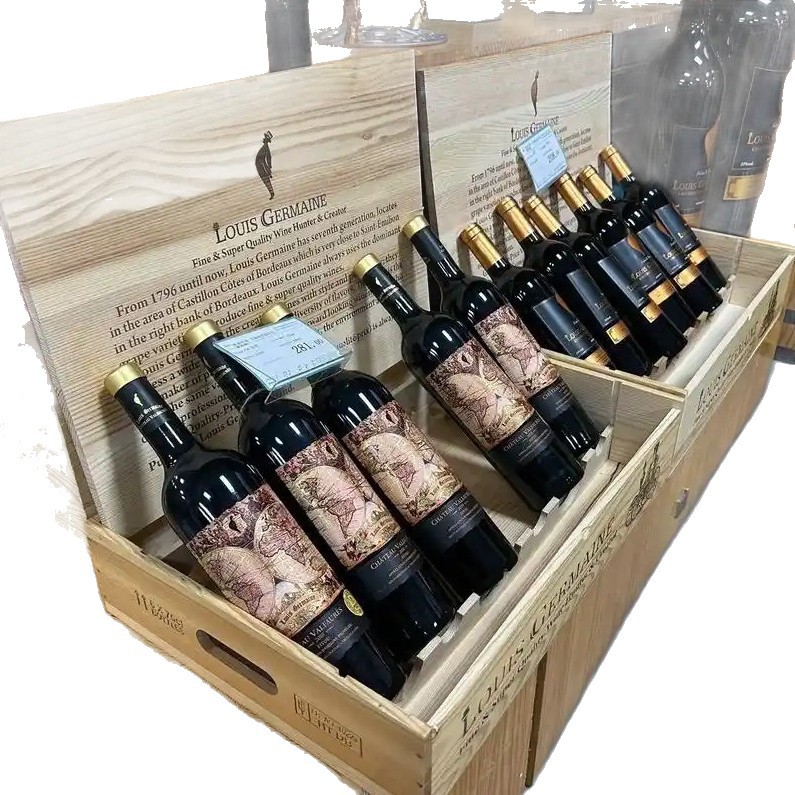 Wooden Red Wine Box, Wooden High-End Wine Box, High-End Wine Box, Gift Box, High-End Wooden Liquor Box