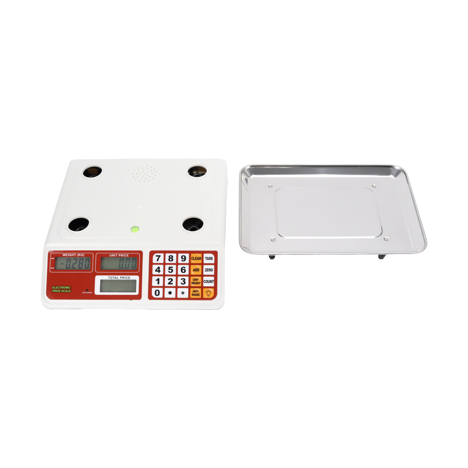 New 30kg Rechargeable Double-Sided Display Digital Pricing Scale Commercial Small Precision Digital Scale for Vegetable Selling and Weighing Level