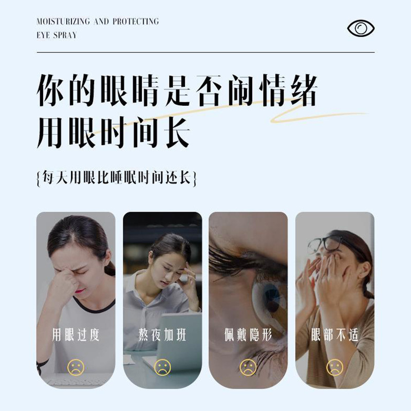 Su Xiuchen's Lutein Eye Protection Spray Deeply Cleanses, Moisturizes and Improves Dry Eyes and Shakes Quickly. Same Style for Hair Replacement