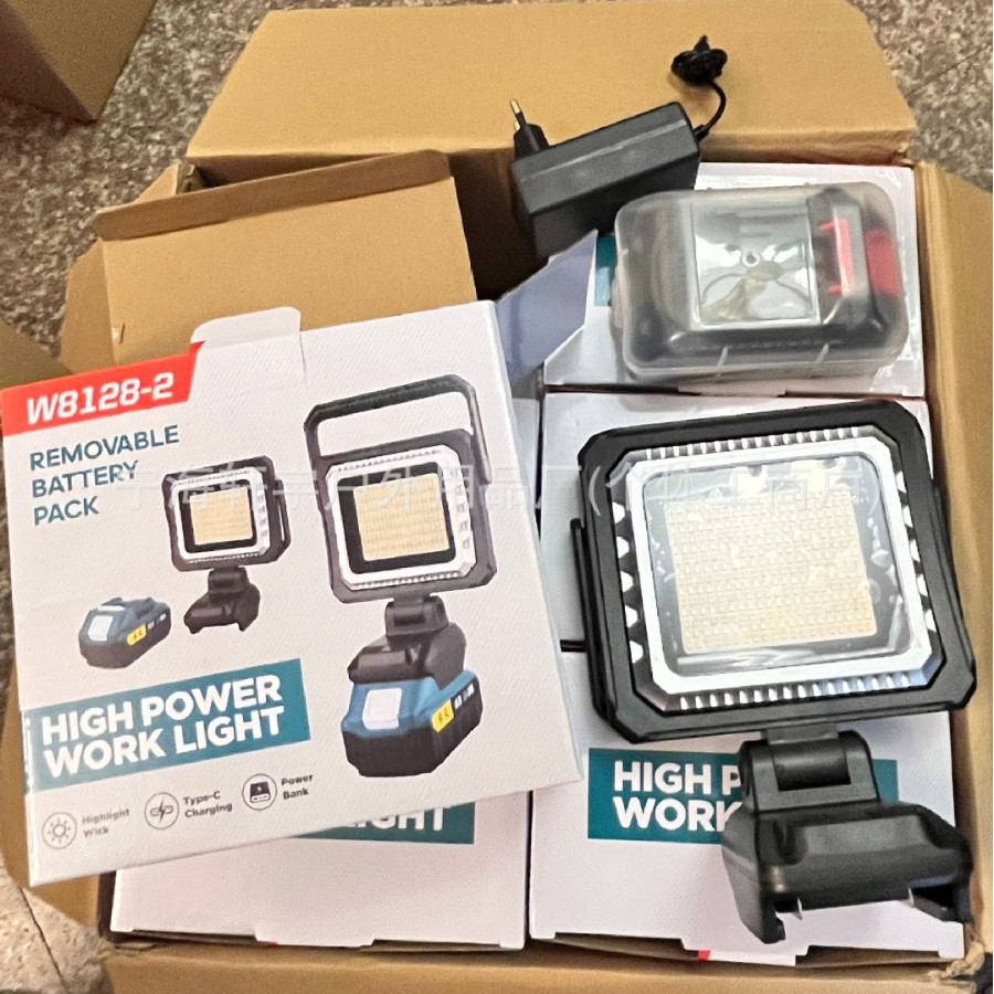 New Outdoor Lighting Emergency Light Portable Removable Battery Floodlight Long Life Mobile Construction Site Inspection Light