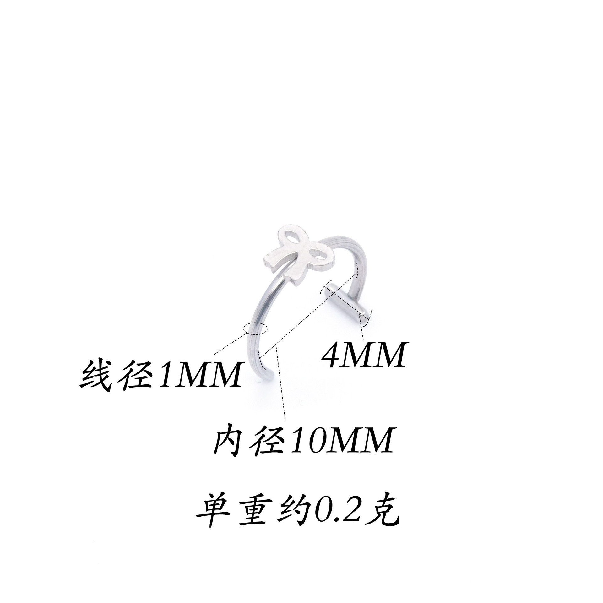 Wholesale European and American Multi-Picture Stainless Steel Holeless Fake Lip Rings, Nose Studs, Lip Studs, Ear Studs, Piercing Jewelry Source Manufacturers