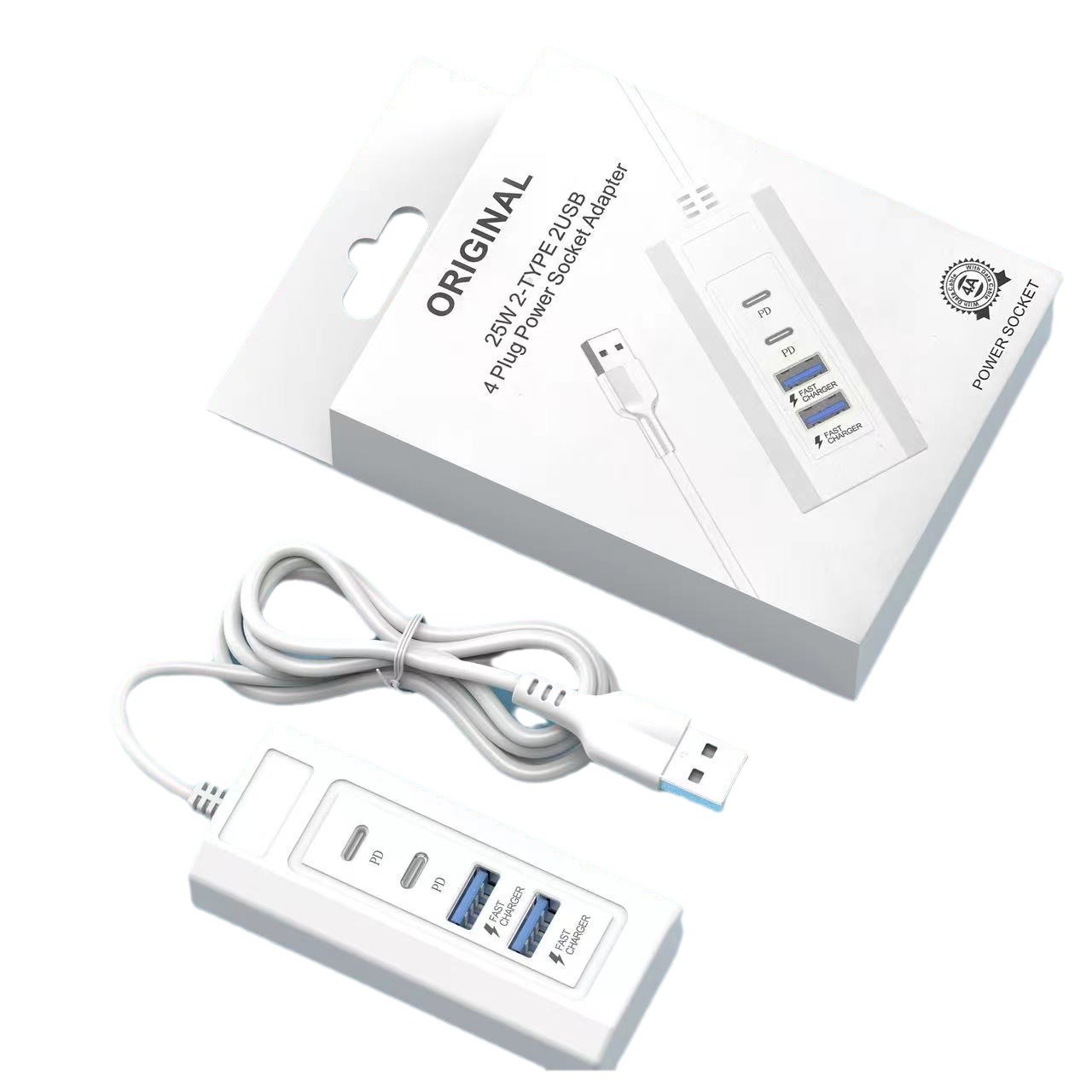 Multi-Port Socket USB Extension Cable Hub Conversion Head Expansion Dock Socket USB Interface Extender Type-C Wholesale