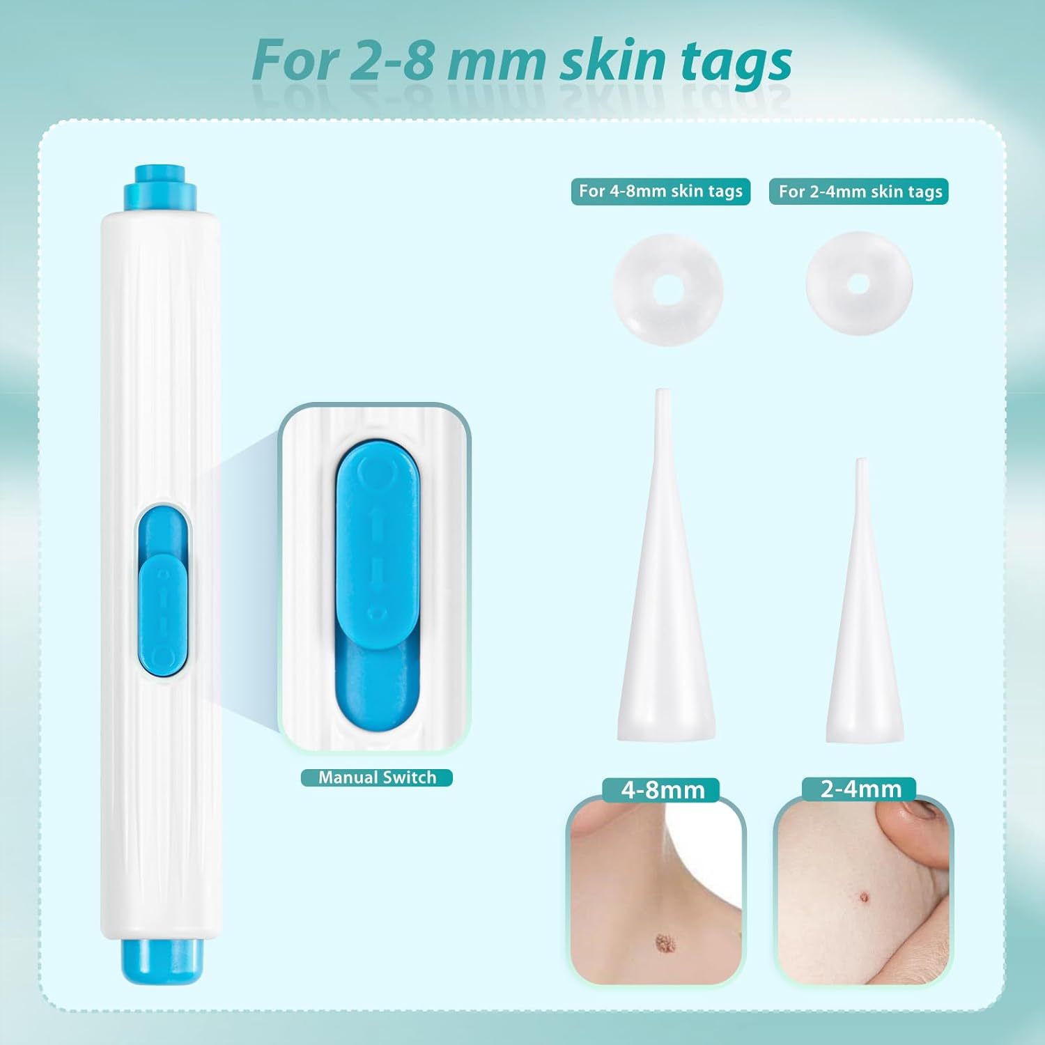 Cross-Border Skin Tag Remover for Home Use, Skin Tag and Mole Remover, Portable Skin Tag Removal Kit