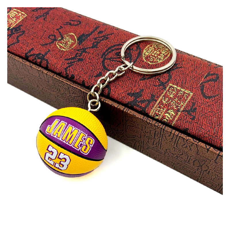 Supply Lakers Celtics Warriors Nba Keychain Ornaments Nets Bucks Clippers Basketball Keychain Ornaments