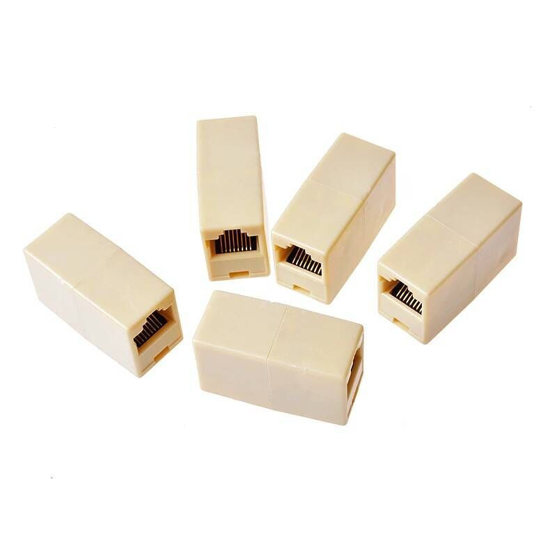 RJ45 Network Cable Connector Butt Connector Network Straight-through Head Crystal Connector RJ45 Network Cable Connector 100 Packages