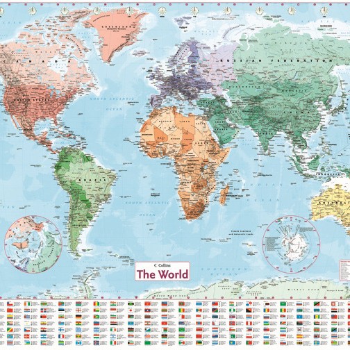 Оптовая продажа покрытой бумаги двойной покрытия водонепроницаемая английская карта