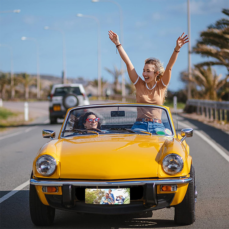 Heat sublimation blank license plate aluminum plate 6*12 inch white heat transfer aluminum plate heat sublimation aluminum plate US regular car