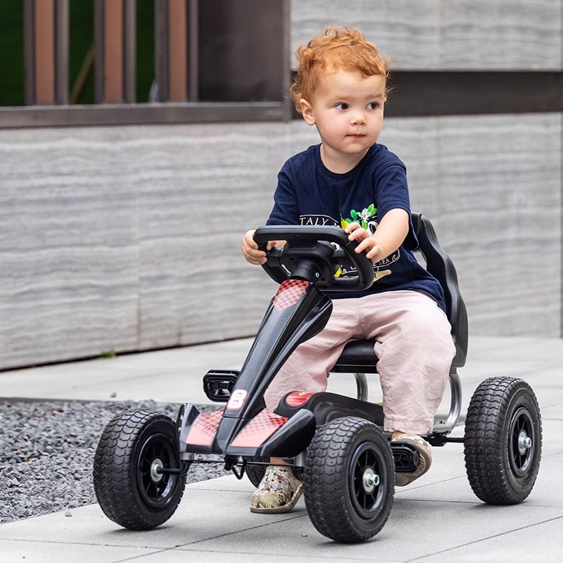 Children's Four-Wheel Go-Kart Pedal Bicycle Large and Small Fitness Sports Stroller Baby Child Pedal Toy Car