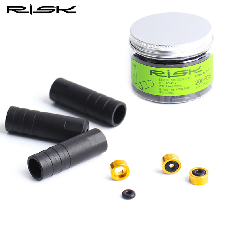 RISK mountain road bike plastic wire pipe cap variable speed brake sleeve cap 4/5mm wire take outer tube dust cap