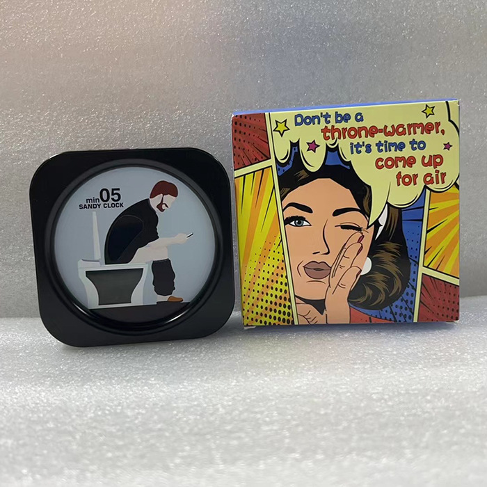 New toilet hourglass timer cross-border toilet hourglass five-minute toilet shape decompression decompression hourglass toy