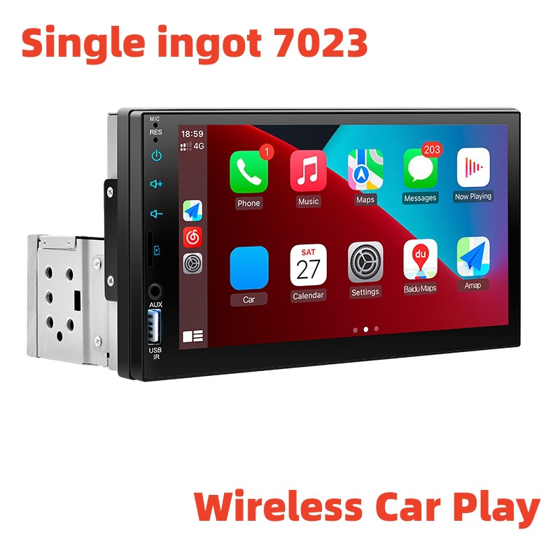 Cross-Border Hot-Selling Single-Cylinder 7023D Car Player Bluetooth Fm Reversing Image 7inch Full Touch Car Mp5 Player