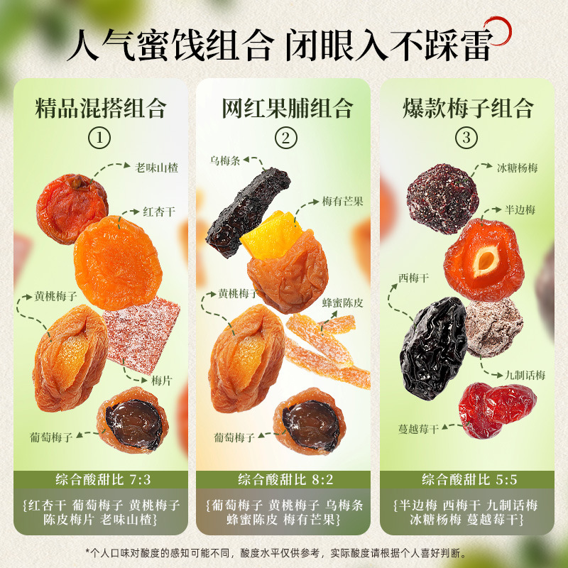 Mg One Pack of Mixed Preserved Fruits, Dried Prunes, and Plum Snacks for Satisfying Cravings and Leisure