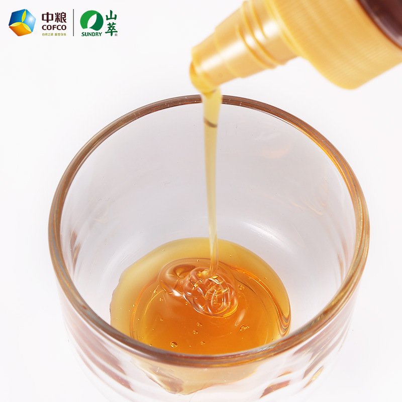Cofco Mountain Honey 250g Multi-Flower Honey Hundred Flower Honey Squeeze Bottled Small Bottle Portable Half a Pound Peak Honey