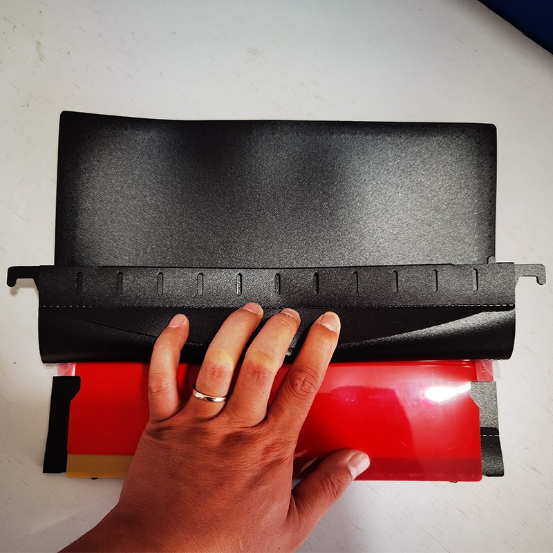 Letter Hanging Clip Folder, Large Capacity Organizer with Hook, Colorful File Folder, Quick Clip