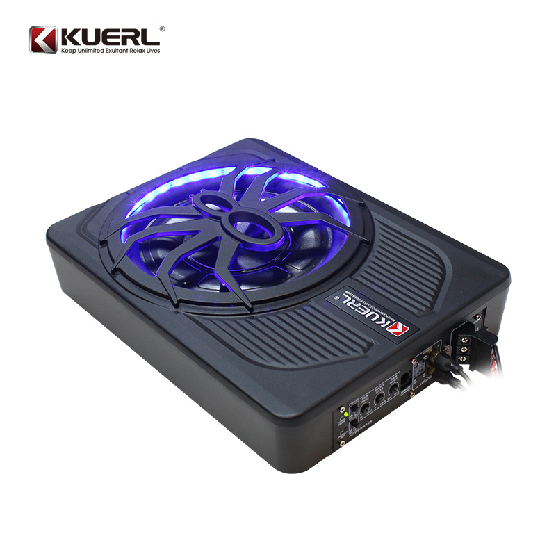 Manufacturer Wholesale Car Audio Modified Spider with Light 10inch High Power Active Car Ultra-Thin Subwoofer