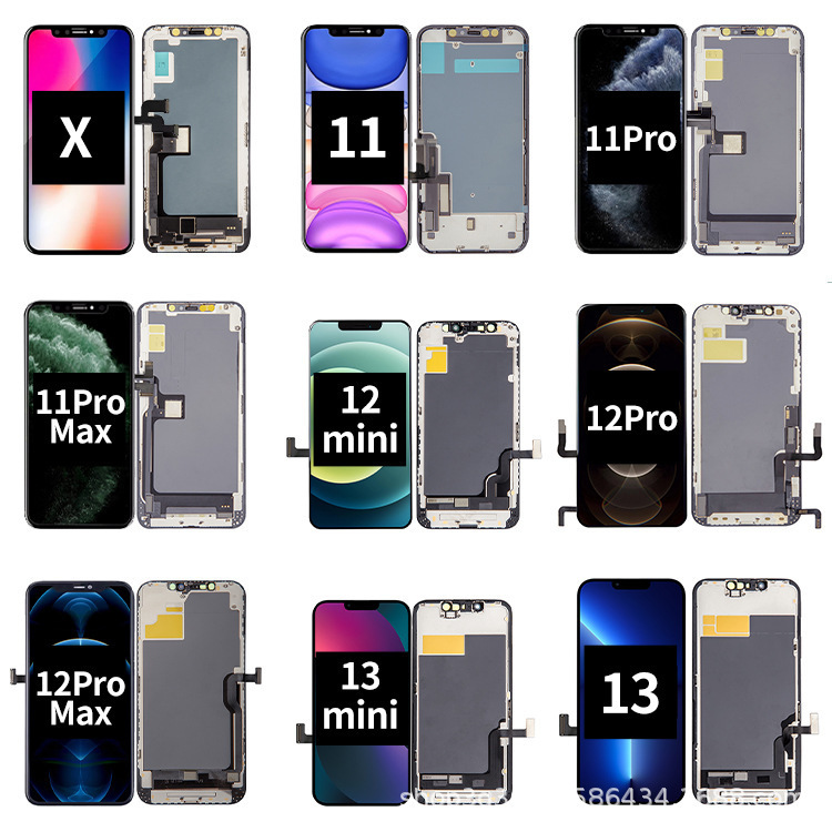 Suitable for Apple X Xr XS Max Mobile Phone Screen Assembly 11 12 13 14 Pro Max 12Minilcd