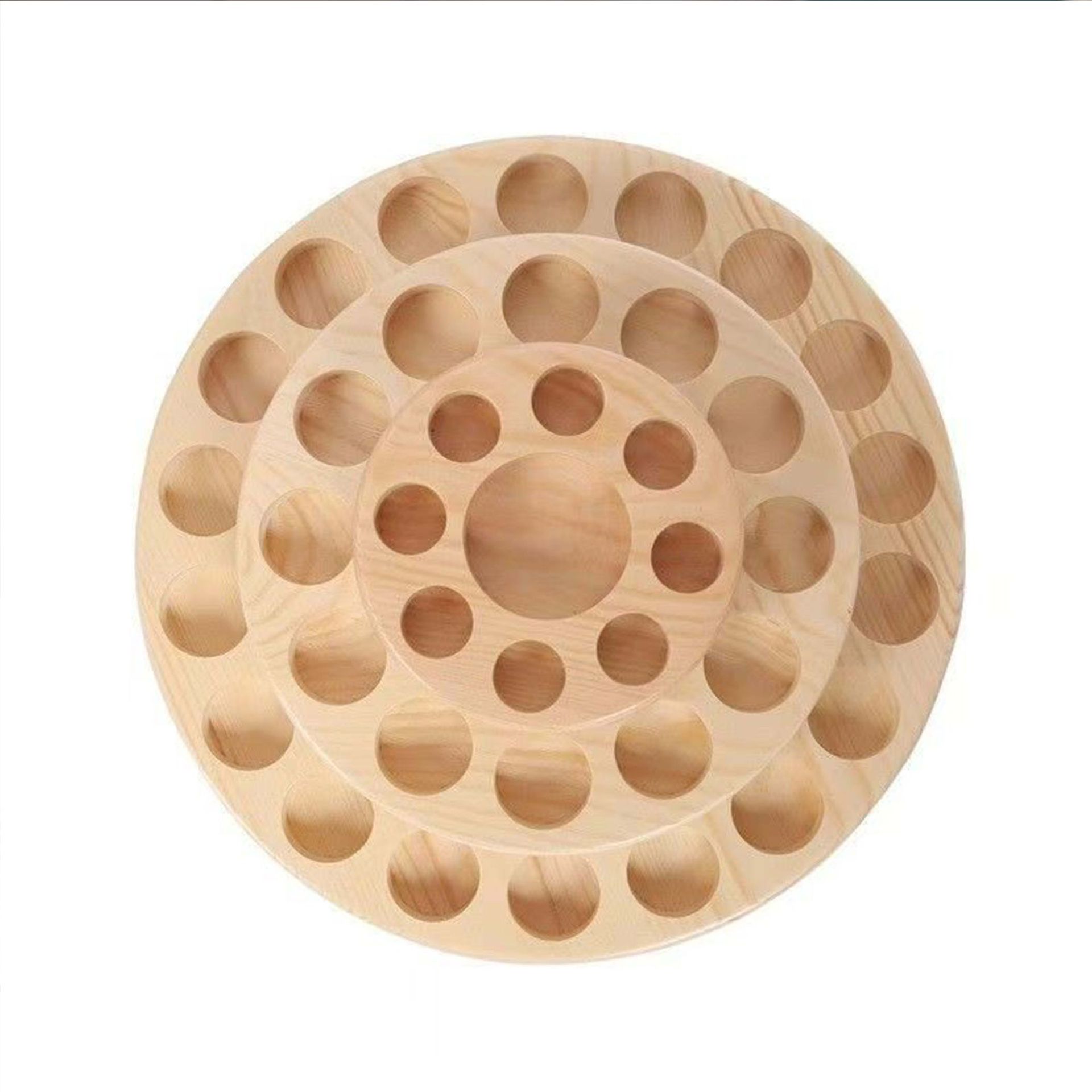 Cross-Border Wooden Essential Oil Rack Multi-Layer Rotatable Aromatherapy Essential Oil Bottle Storage Rack Lipstick Perfume Sample Display Rack