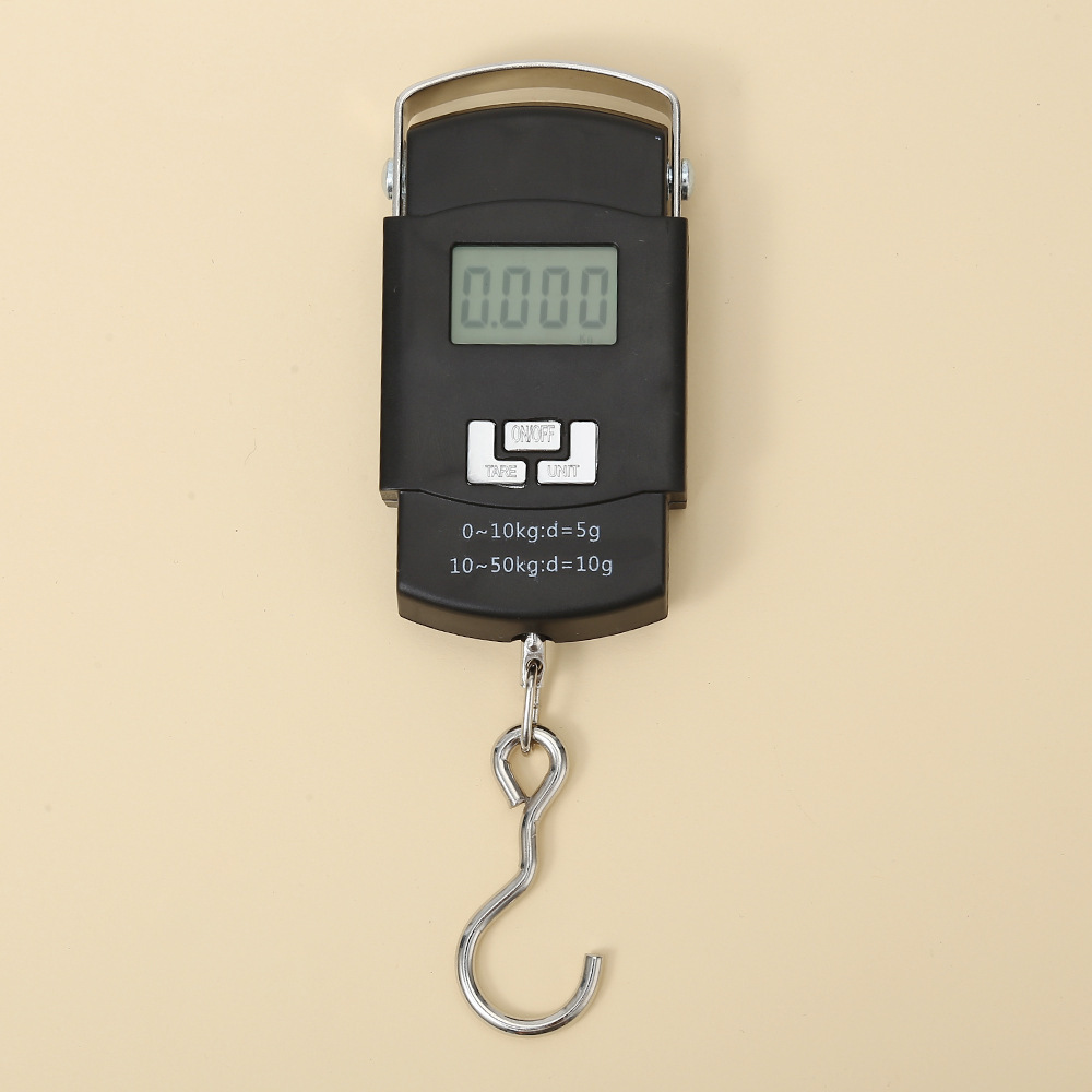 Manufacturer Supplies Portable Scale 50kg Fishing Scale Portable Handheld Scale Electronic Scale Hook Scale Small Food Electronic Scale