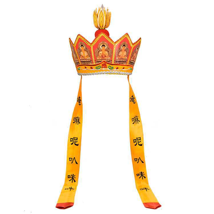 Monk Costume Tang Monk Hat Vairocana Hat Master Hat Surface Performance Washable Foldable Film Five Buddha Hat