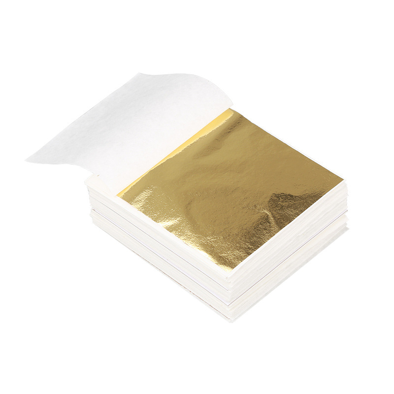 High-Quality 9cm Taiwanese Imitation Gold Foil Direct from the Manufacturer, for Decoration, Ceiling, Nail Art, Crystal Mud, Multi-Color Gold Foil Paper