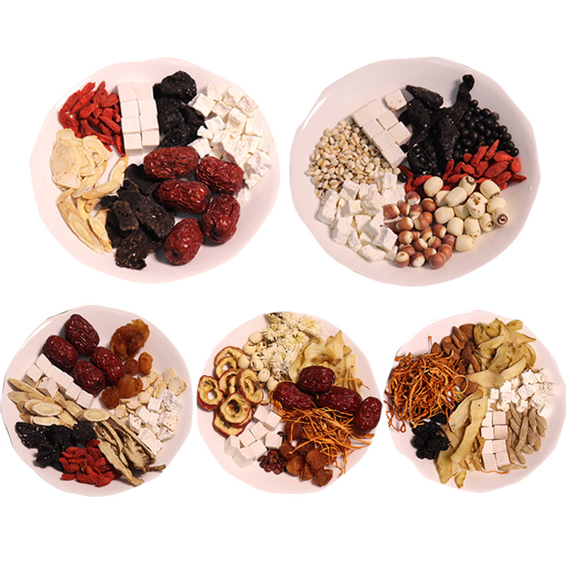 American Ginseng, Polygonatum Odoratum, Jujube Kernel, Polygonatum Odoratum, Nourishing Soup Package, Guangdong Soup Ingredients, Medicinal Stew for Women