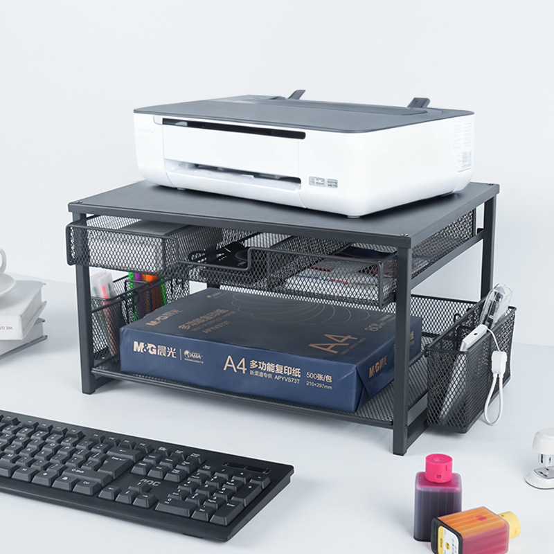 Aoyao Cross-Border Wrought Iron File Rack 3-Layer Drawer-Type Document Storage Box Office Desktop Organizer