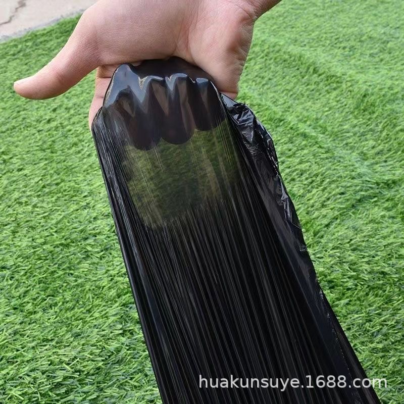 Export small package PE agricultural plastic film silver black reflective perforated film small greenhouse film cross-border agricultural black film