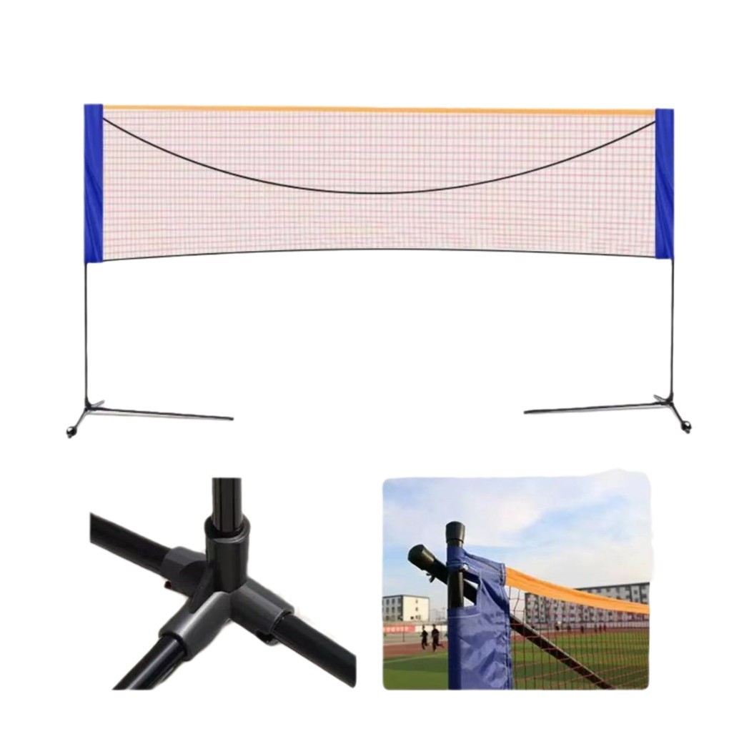 Badminton Net Frame Foldable Portable Simple Mobile Indoor Home Outdoor Venue Standard Blocking Column Frame