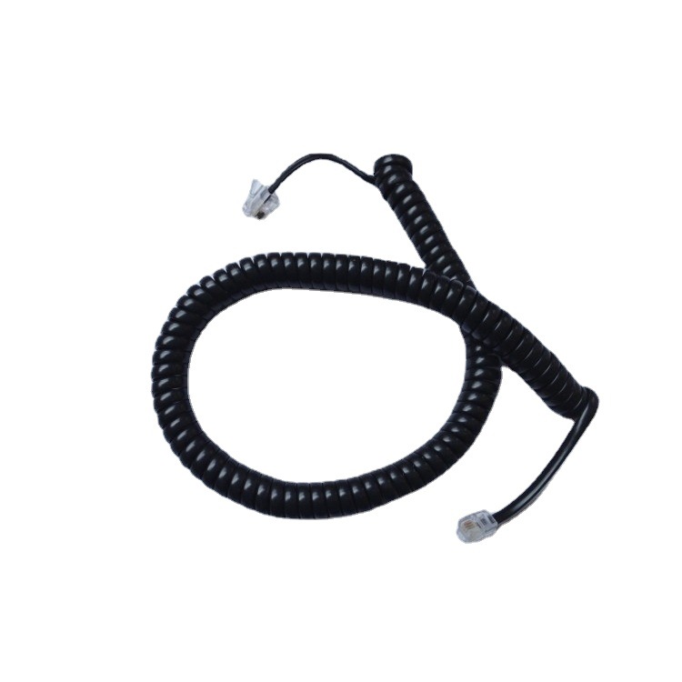 Telephone handset line, base spring line, winding line, telephone line, telephone curve, telephone spiral line