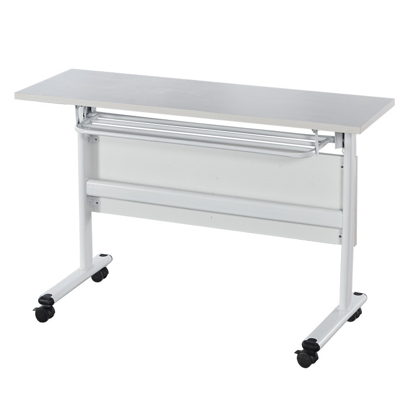 Staff Folding Training Table Mobile Staff Long Conference Table Simple Reading Desk Office Splicing Bar Table